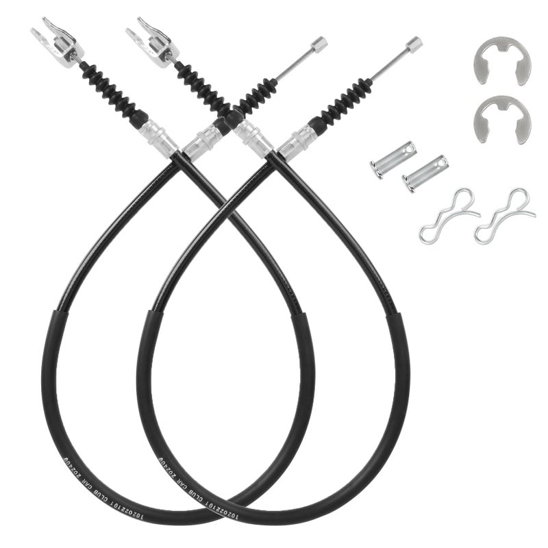 Drive-up Club Car DS Brake Cable Kit Stainless Steel Core 2000 & UP 102022101 Driver & Passenger Side Cables - Image 1
